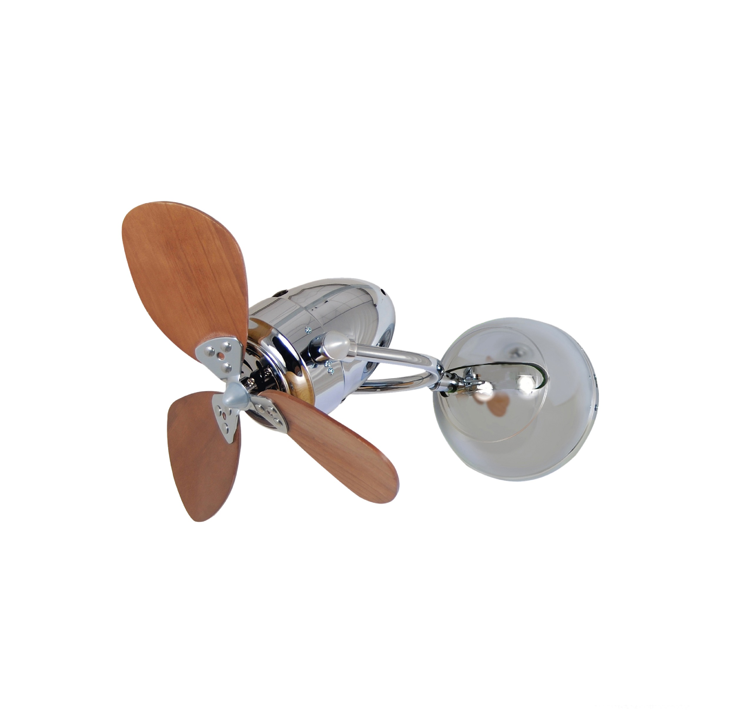 VENTO - FINO CHIC (SEED) 16-Inch DC Motor Wall Fan (CH/Mahogany)